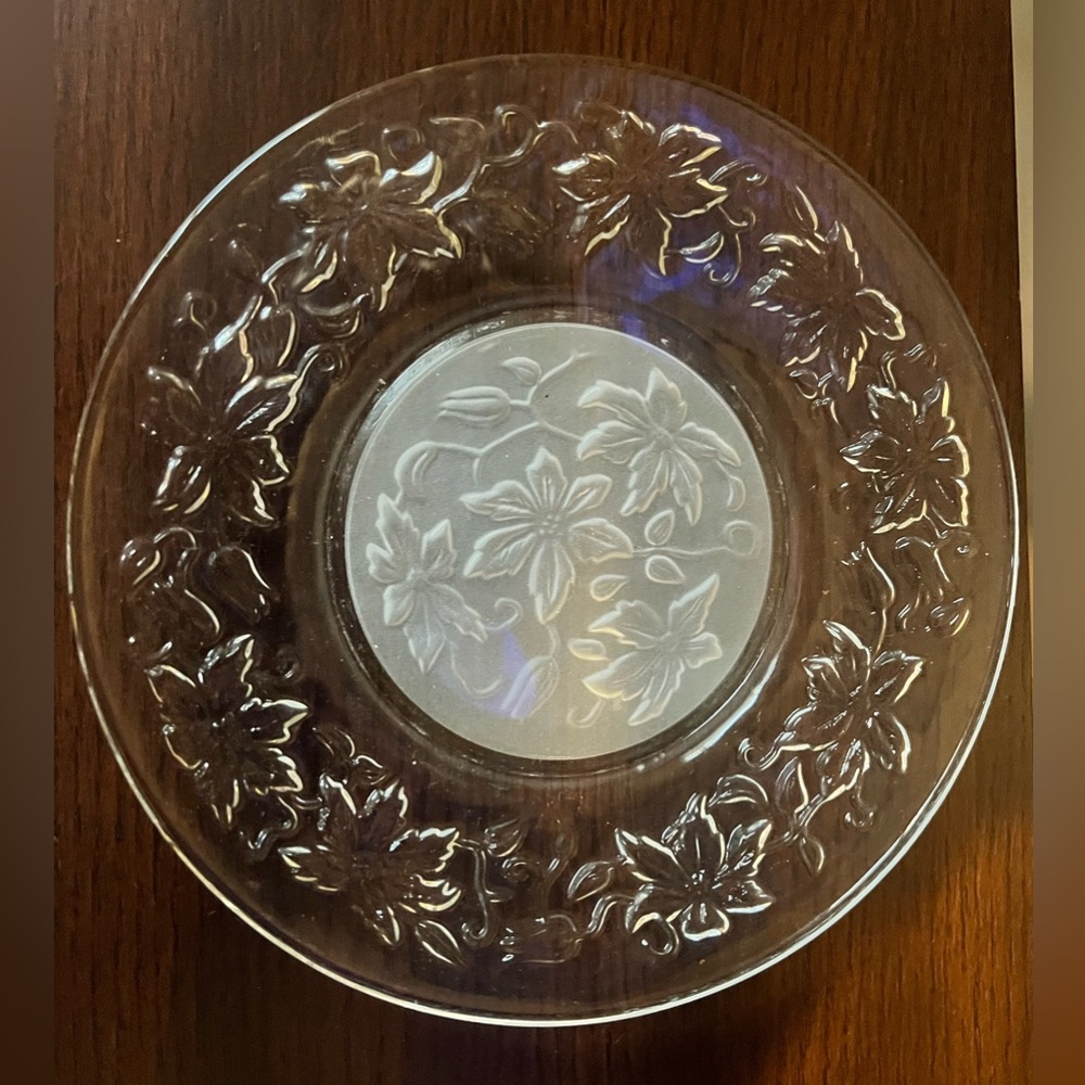 Princess House Crystal FANTASIA 8in DISH set of 4